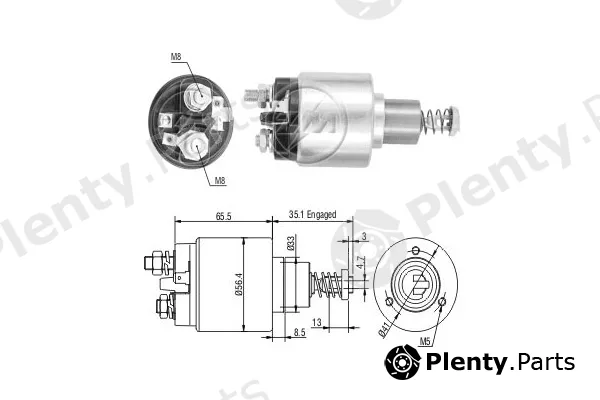 ERA ZM576 — Solenoid Switch, starter