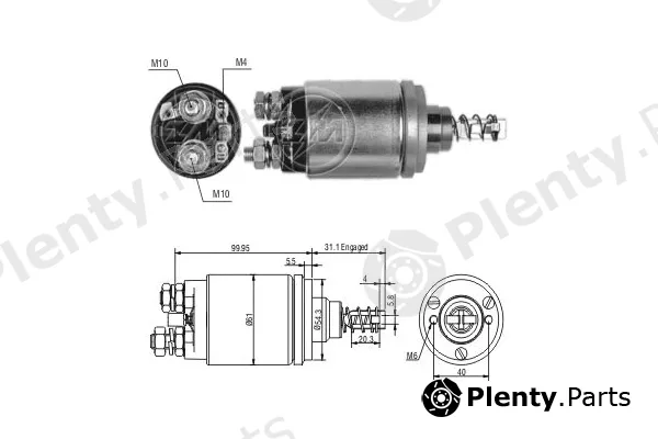 ERA ZM542 — Solenoid Switch, starter