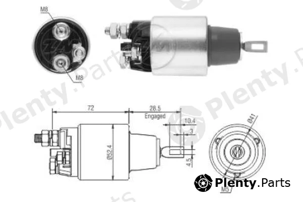 ERA ZM3382 — Solenoid Switch, starter