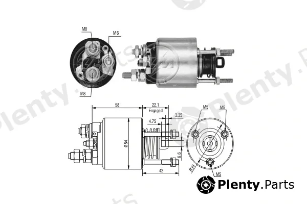 ERA ZM3595 — Solenoid Switch, starter