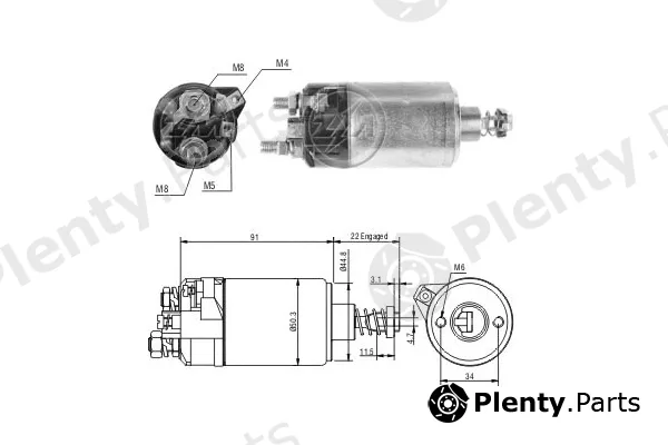 ERA ZM525 — Solenoid Switch, starter
