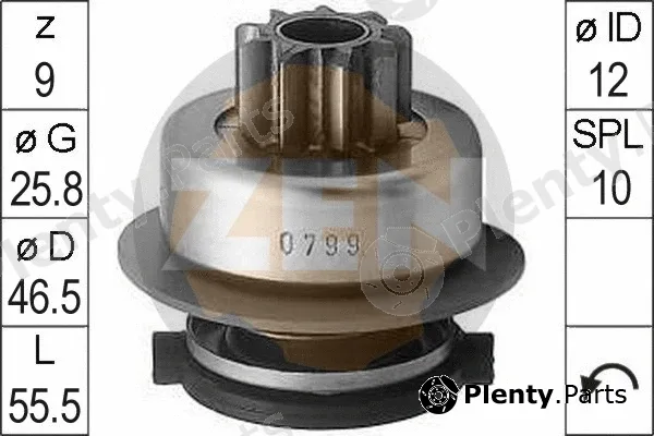 ERA ZN0799 — Freewheel Gear, starter