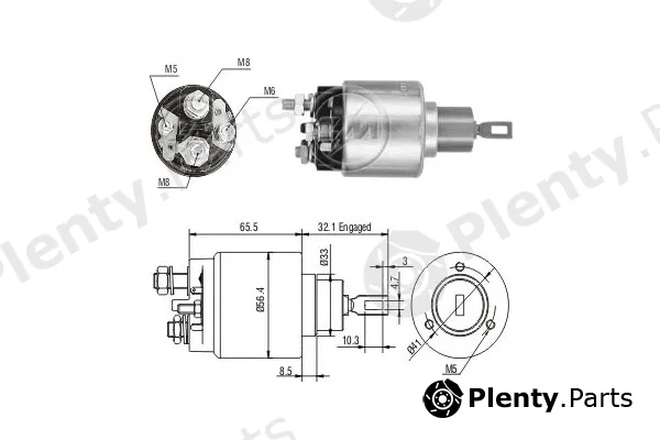ERA ZM475 — Solenoid Switch, starter