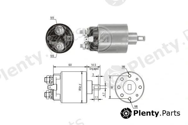 ERA ZM711 — Solenoid Switch, starter