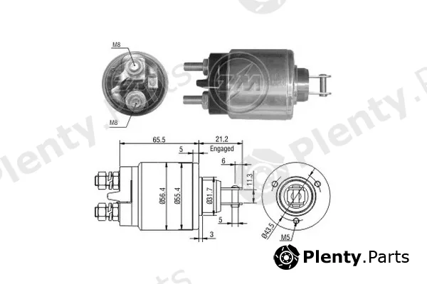 ERA ZM579 — Solenoid Switch, starter