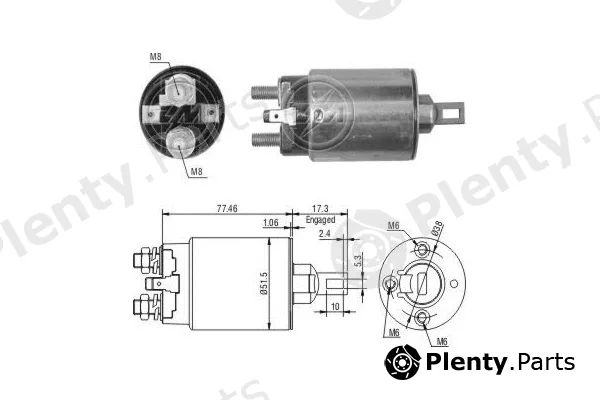 ERA ZM1691 — Solenoid Switch, starter