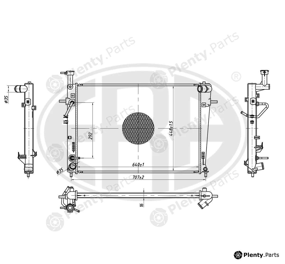 ERA 673528 — Radiator, engine cooling