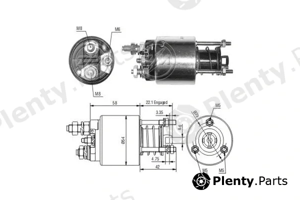 ERA ZM9595 — Solenoid Switch, starter