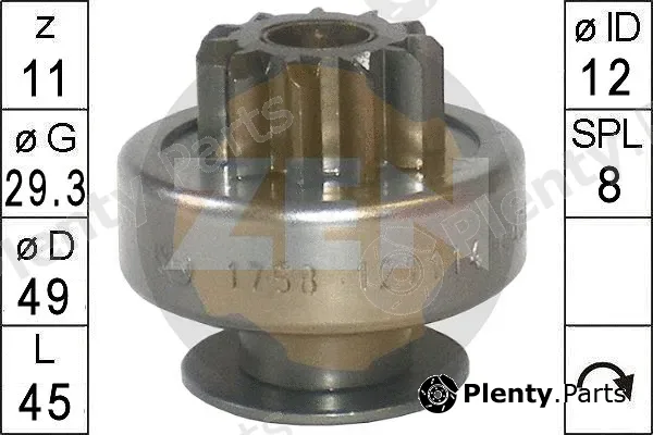 ERA ZN1758 — Freewheel Gear, starter