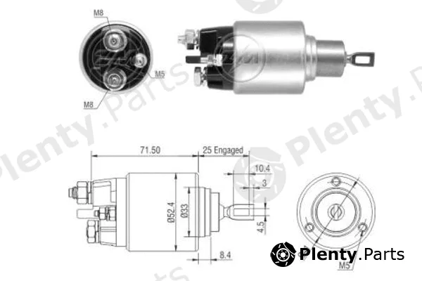 ERA ZM4382 — Solenoid Switch, starter