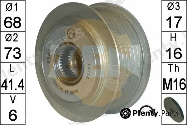 ERA ZN5660 — Alternator Freewheel Clutch