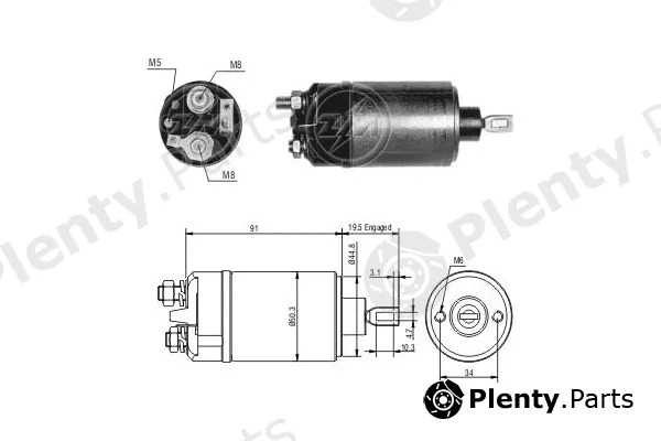 ERA ZM526 — Solenoid Switch, starter