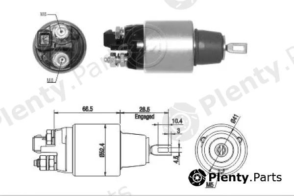 ERA ZM1382 — Solenoid Switch, starter