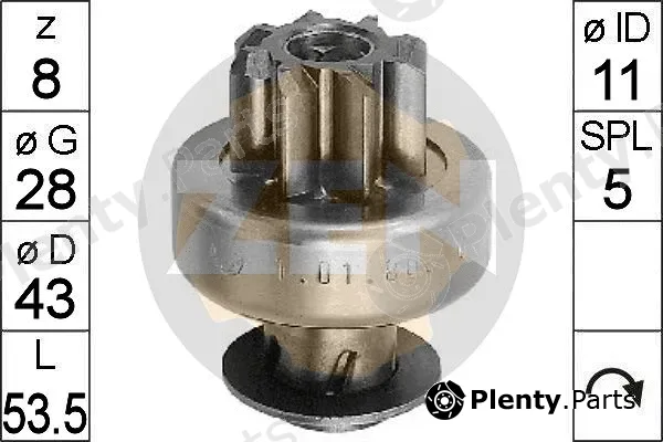 ERA ZN0808 — Freewheel Gear, starter