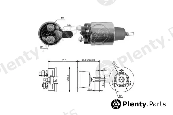 ERA ZM1477 — Solenoid Switch, starter