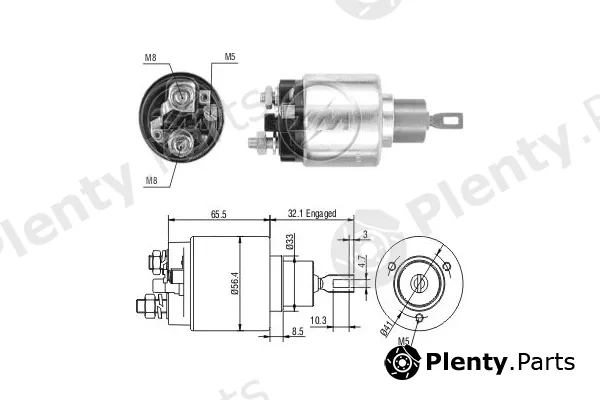 ERA ZM672 — Solenoid Switch, starter