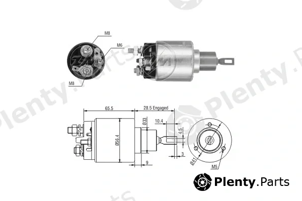 ERA ZM4775 — Solenoid Switch, starter