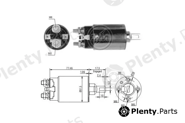 ERA ZM692 — Solenoid Switch, starter