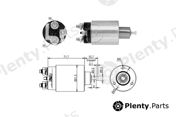 ERA ZM865 — Solenoid Switch, starter