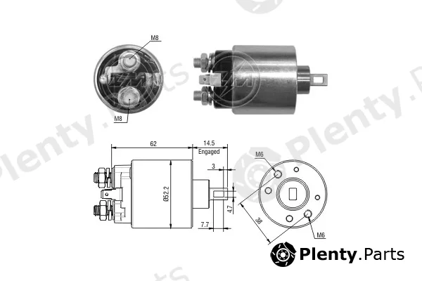 ERA ZM3716 — Solenoid Switch, starter