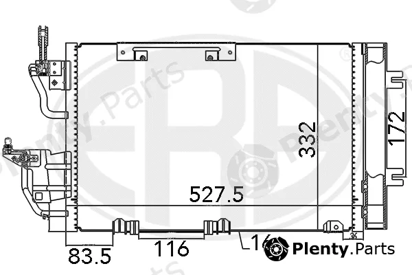 ERA 667015 — Condenser, air conditioning