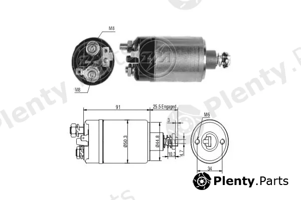 ERA ZM626 — Solenoid Switch, starter