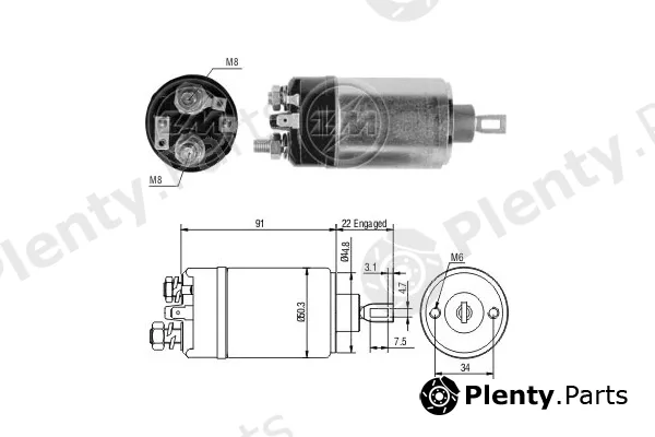 ERA ZM724 — Solenoid Switch, starter