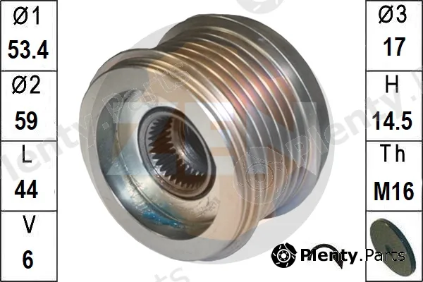 ERA ZN5801 — Alternator Freewheel Clutch Over running alternator pulley