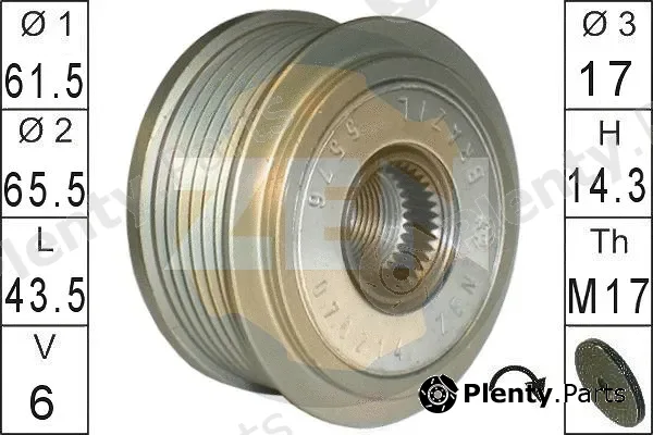 ERA ZN5576 — Alternator Freewheel Clutch