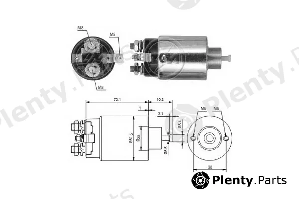ERA ZM695 — Solenoid Switch, starter