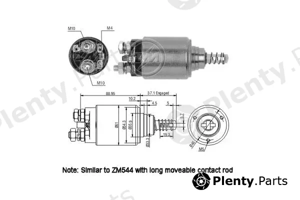 ERA ZM744 — Solenoid Switch, starter