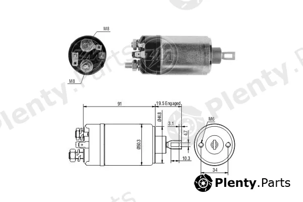 ERA ZM522 — Solenoid Switch, starter