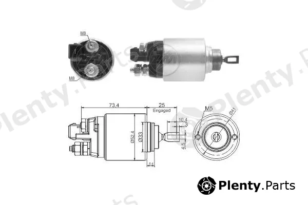 ERA ZM382 — Solenoid Switch, starter