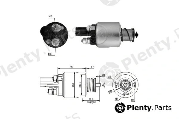 ERA ZM1498 — Solenoid Switch, starter