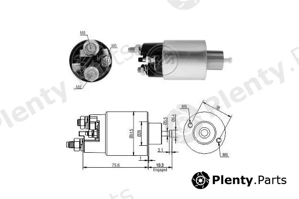 ERA ZM995 — Solenoid Switch, starter