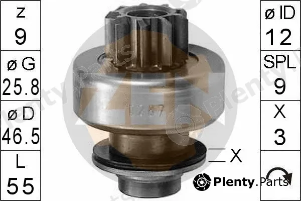 ERA ZN0287 — Freewheel Gear, starter