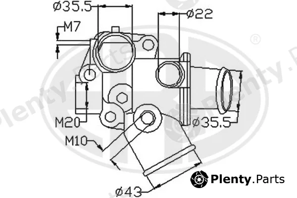 ERA 350284 — Thermostat, coolant