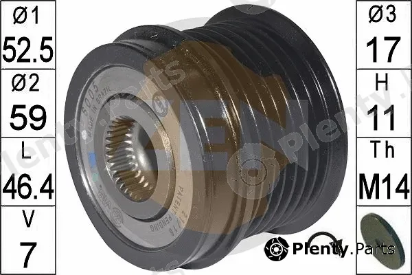 ERA zn6005 — Alternator Freewheel Clutch De-coupler alternator pulley