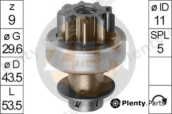 ERA ZN0809 — Freewheel Gear, starter