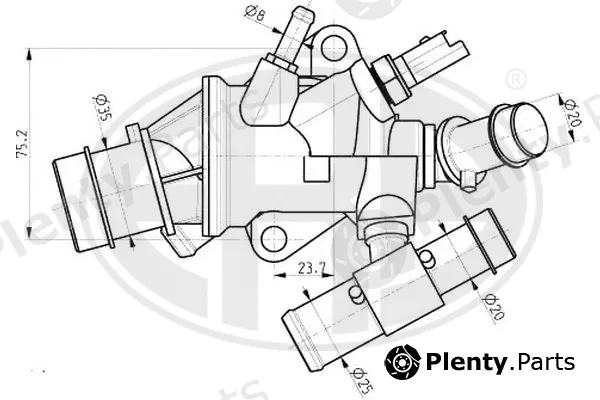 ERA 350215 — Thermostat, coolant