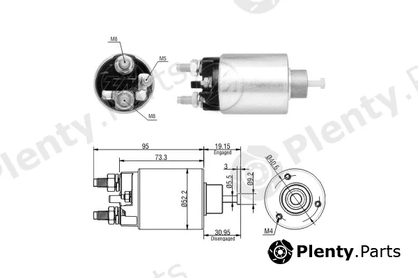 ERA ZM8860 — Solenoid Switch, starter