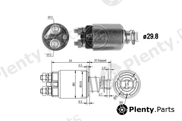 ERA ZM2655 — Solenoid Switch, starter