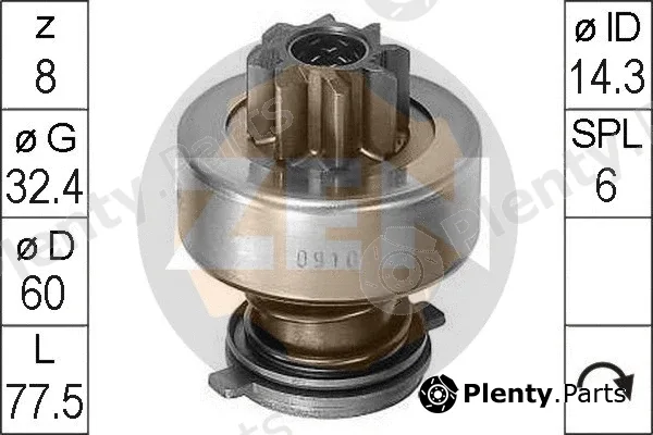 ERA ZN0910 — Freewheel Gear, starter