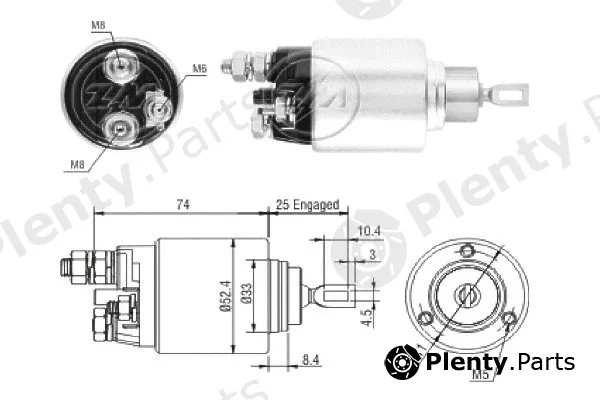 ERA ZM2381 — Solenoid Switch, starter