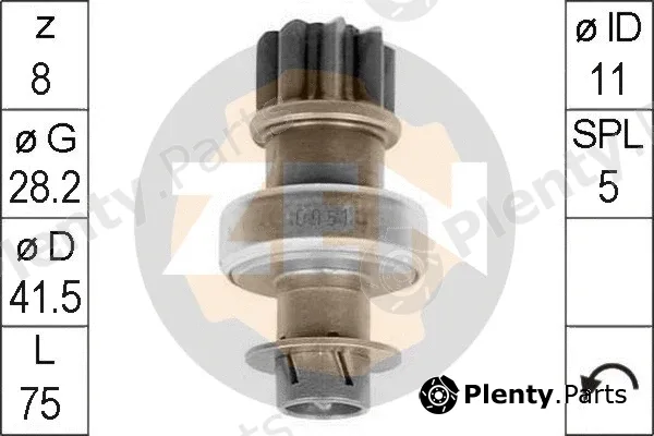 ERA ZN0951 — Freewheel Gear, starter