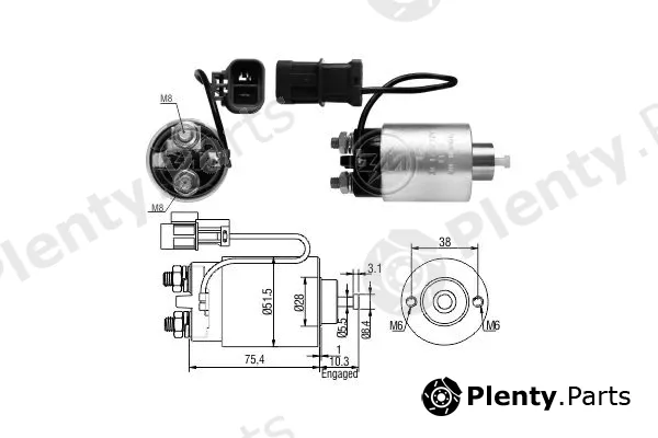 ERA ZM1792 — Solenoid Switch, starter