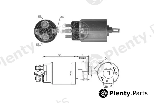 ERA ZM1981 — Solenoid Switch, starter