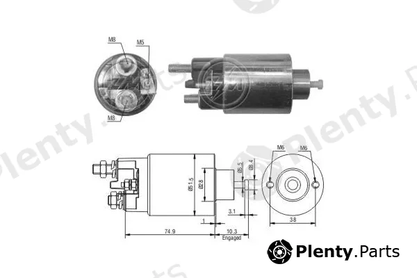 ERA ZM993 — Solenoid Switch, starter