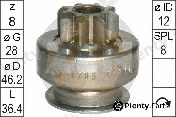 ERA ZN1706 — Freewheel Gear, starter