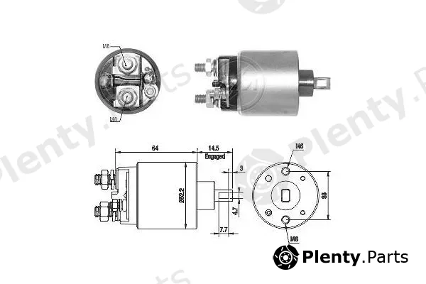 ERA ZM1710 — Solenoid Switch, starter